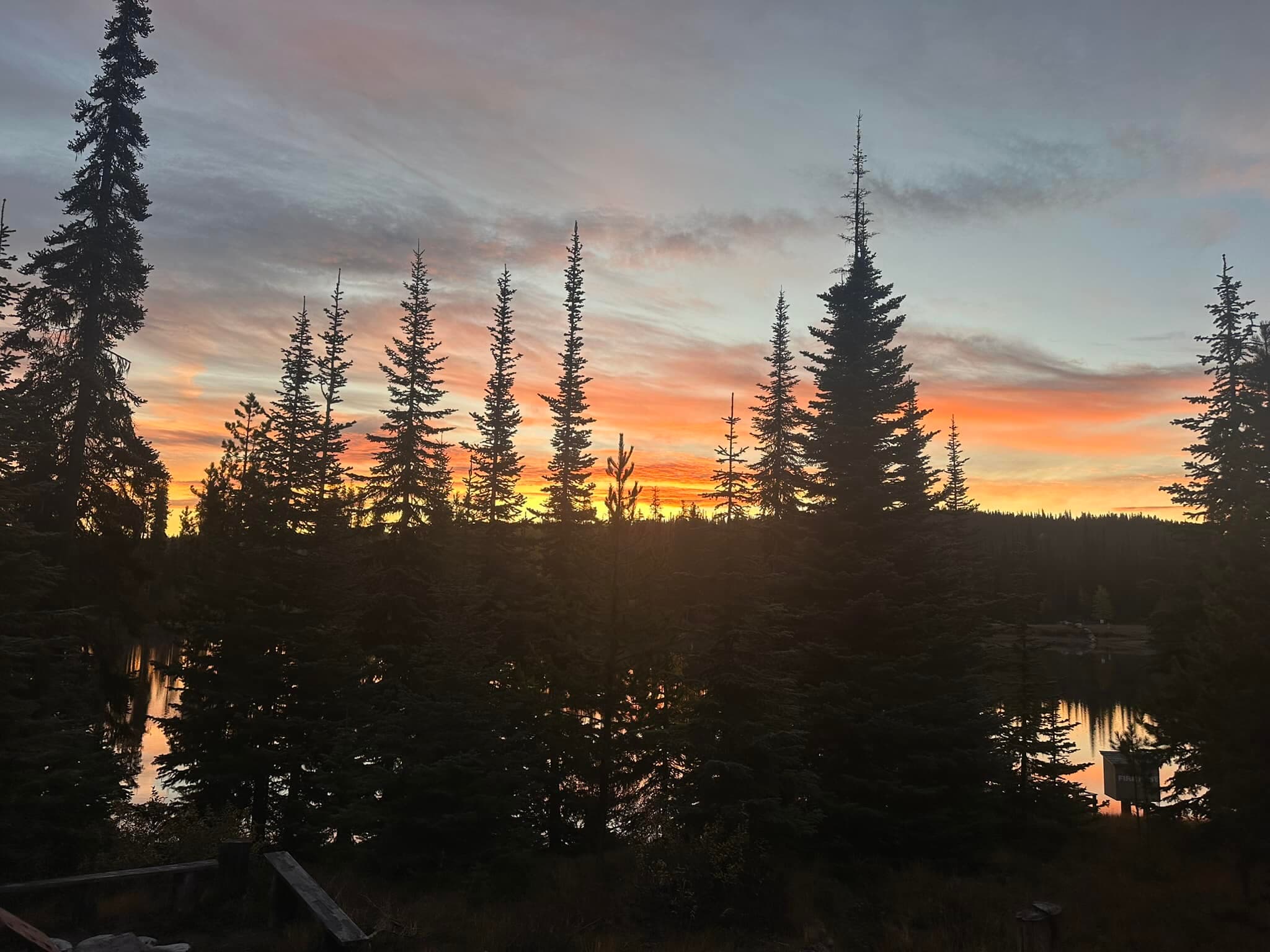 Lake 2 at sunset